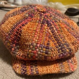 Wigens Vintage Stylish Multicolor Woven Women's Beret